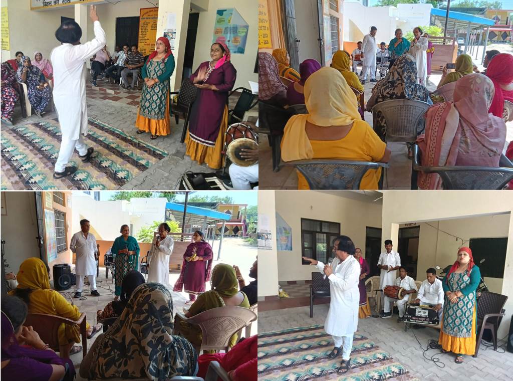 जन जानगरूकता अभियान के दूसरे दिन नाट्य दलों ने पंजावर और भदसाली में ग्रामीण किए जागरूक